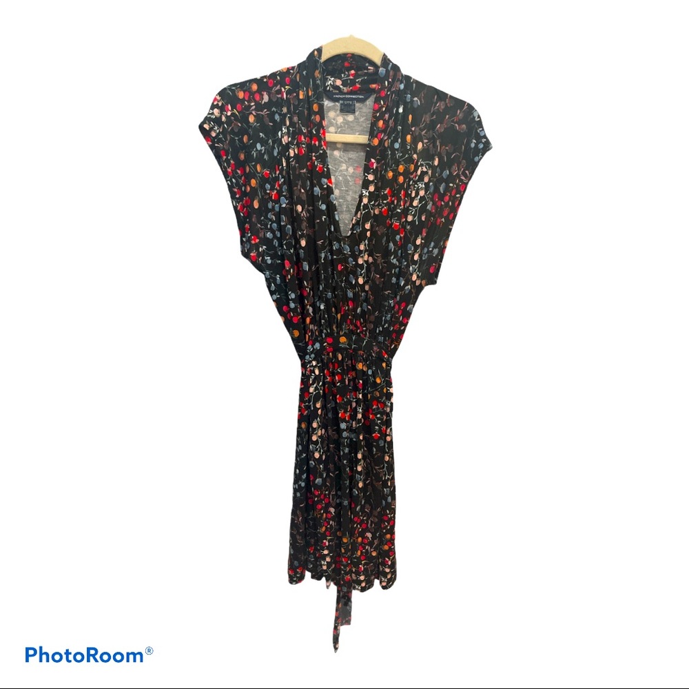 French Connection Tie Waist Floral Dress